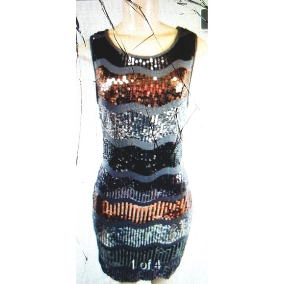 Multicolor Bodycon Dress - Picture 4 of 7